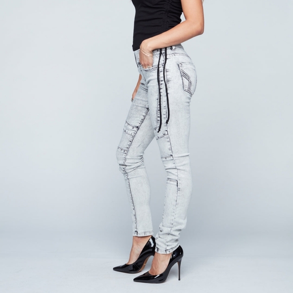 Foxy Jeans pull on jeggings icy blue - Picture 4 of 4